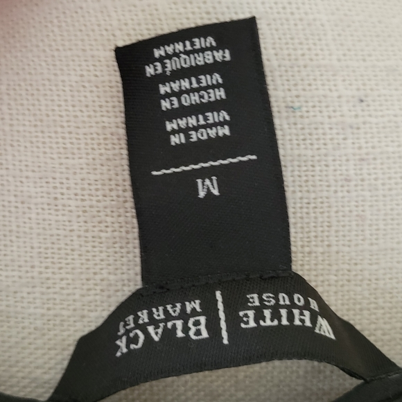 Whbm black one shoulder blouse size medium - Picture 7 of 9